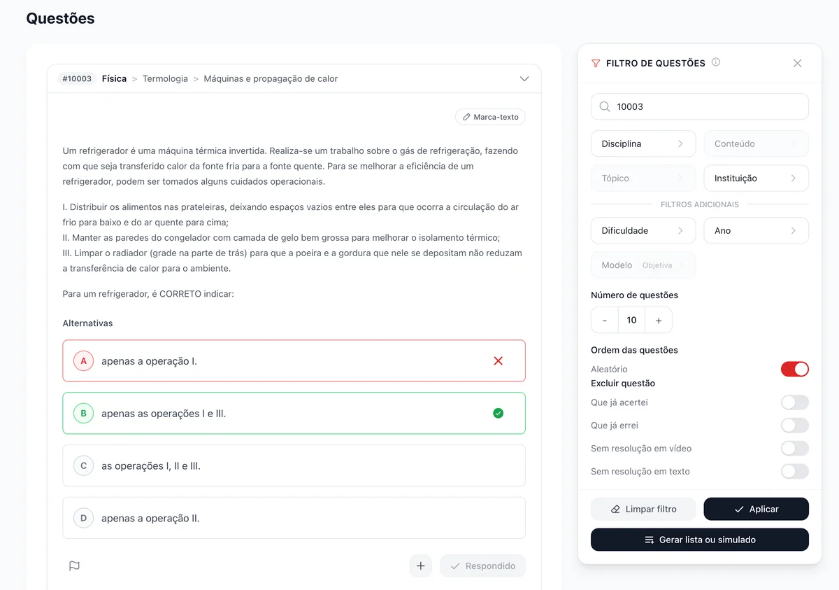 Banco de questões